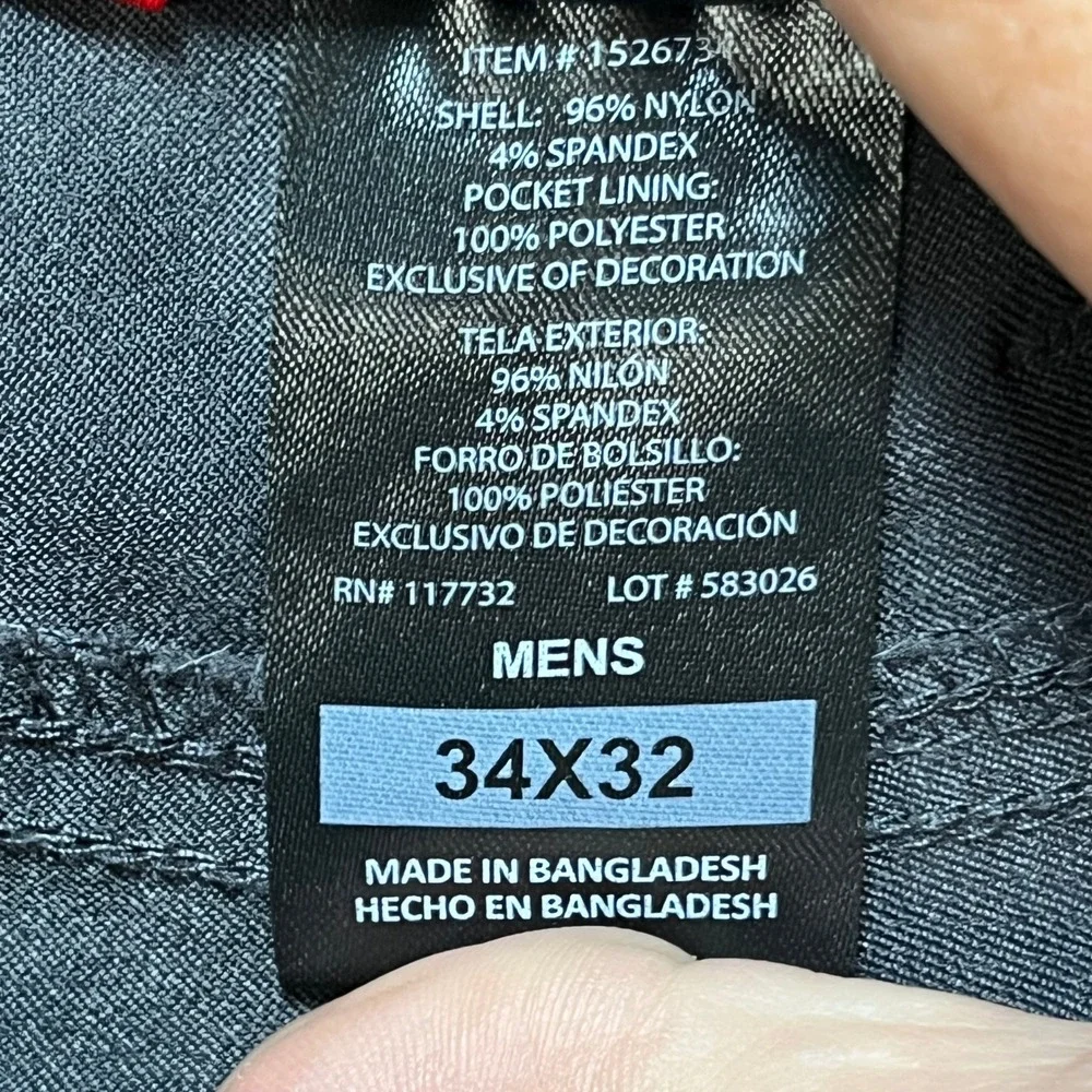 Gerry Outdoor Adventure Pants Mens 34x32 Gray Stretch Waistband 5-Pocket EUC